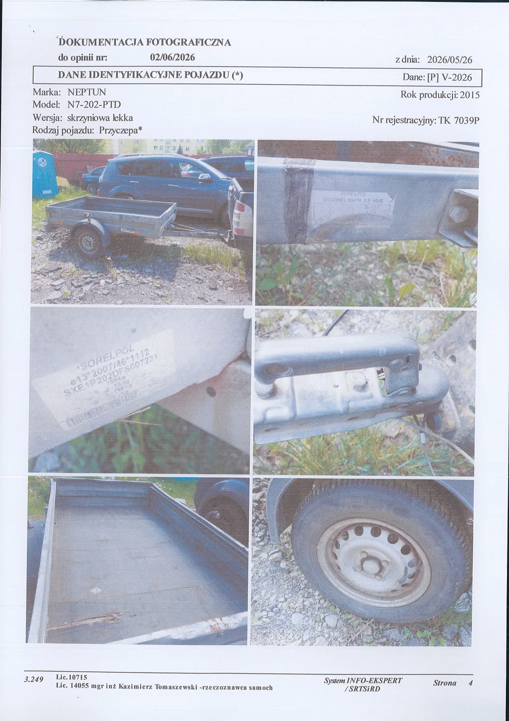 PRZYCZEPA NEPTUN - I licytacja
